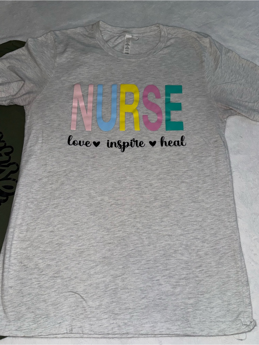 Nurse Clothing Bundle Med Couture Scrub Top NurseLife Sweatshirt Graphic Tees M - Picture 12 of 14